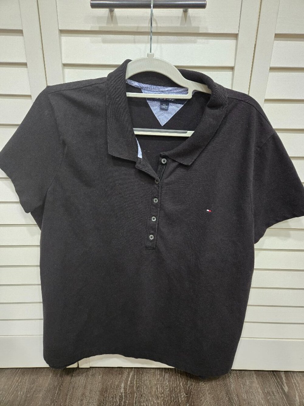 Tommy Hilfiger Black polo Shirt, Size XXL, Good Condition
